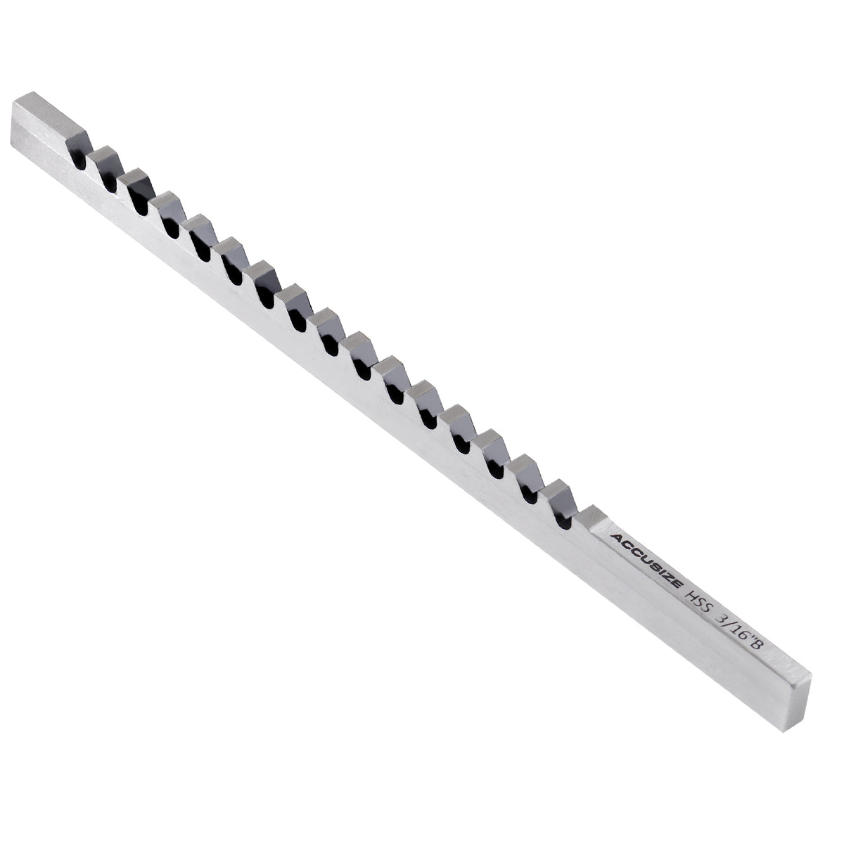 3/16 inch, Style B, High Speed Steel Keyway Broach, 5000-0014