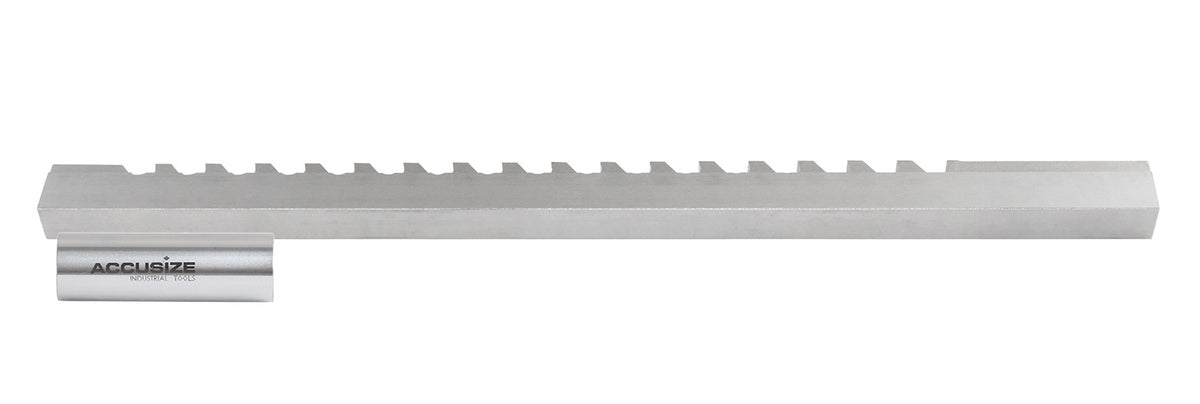 10mm Style D, H.S.S. Keyway Broach, Length of Cut: 1-6'', 2 Shims, 5001-0016