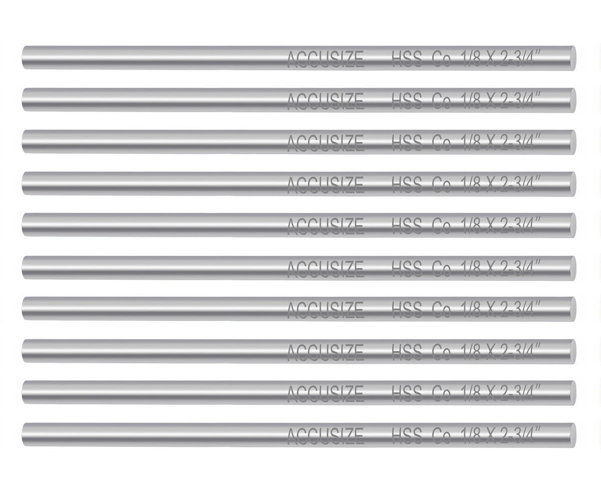 M35 (H.S.S. + 5% Cobalt) Round Tool Bit, Ground