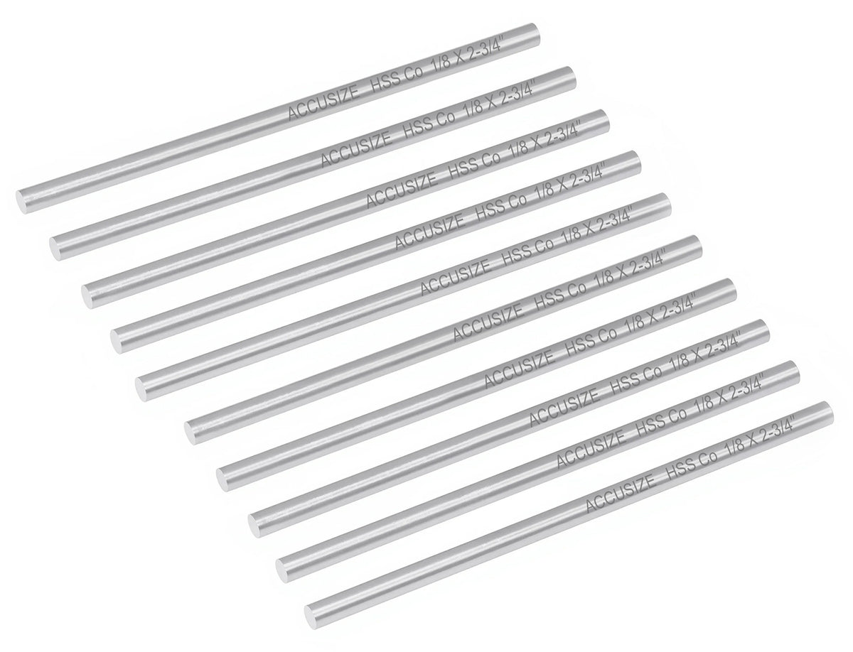 M35 (H.S.S. + 5% Cobalt) Round Tool Bit, Ground