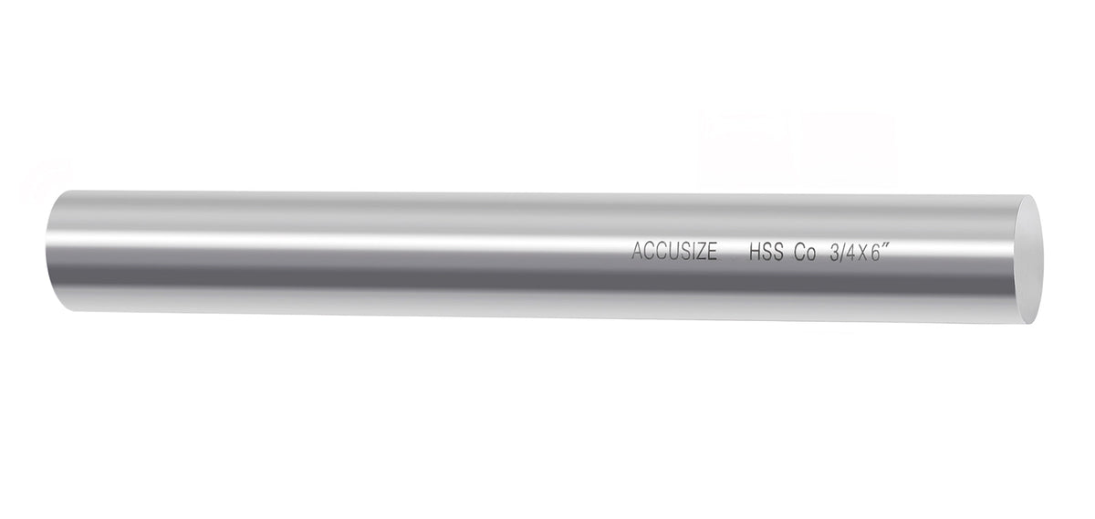 M35 (H.S.S. + 5% Cobalt) Round Tool Bit, Ground