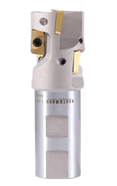Helical Indexable Weldon Shank End Mill, Right Hand, Heavy Duty Cut