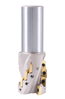 Helical Indexable Weldon Shank End Mill, Right Hand, Heavy Duty Cut