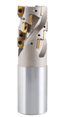 Helical Indexable Weldon Shank End Mill, Right Hand, Heavy Duty Cut