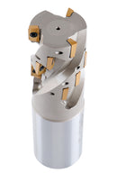 Helical Indexable Weldon Shank End Mill, Right Hand, Heavy Duty Cut