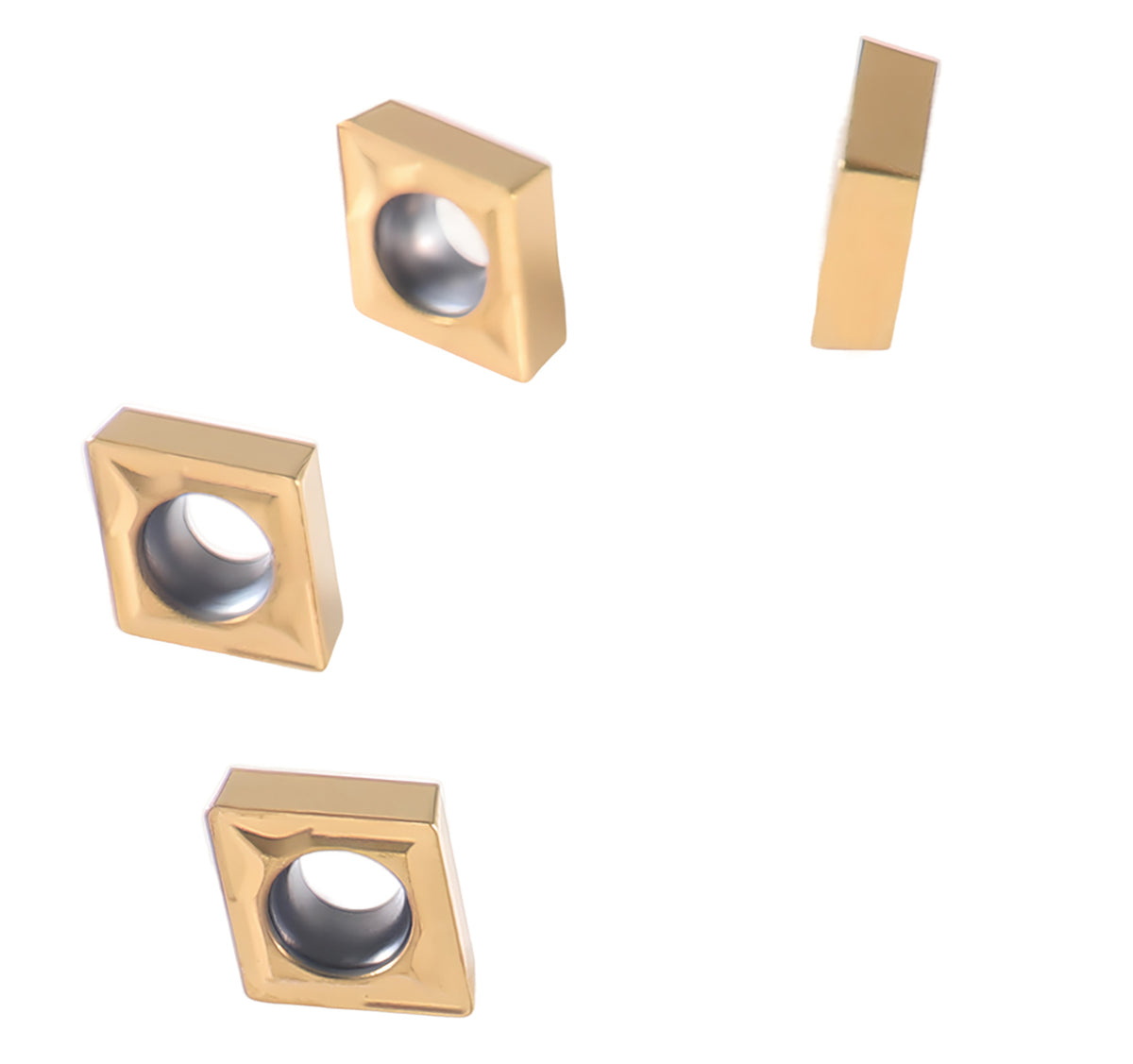 Carbide inserts, CVD + TiN Coating, CCMT, Black/Yellow, 10 ps/box