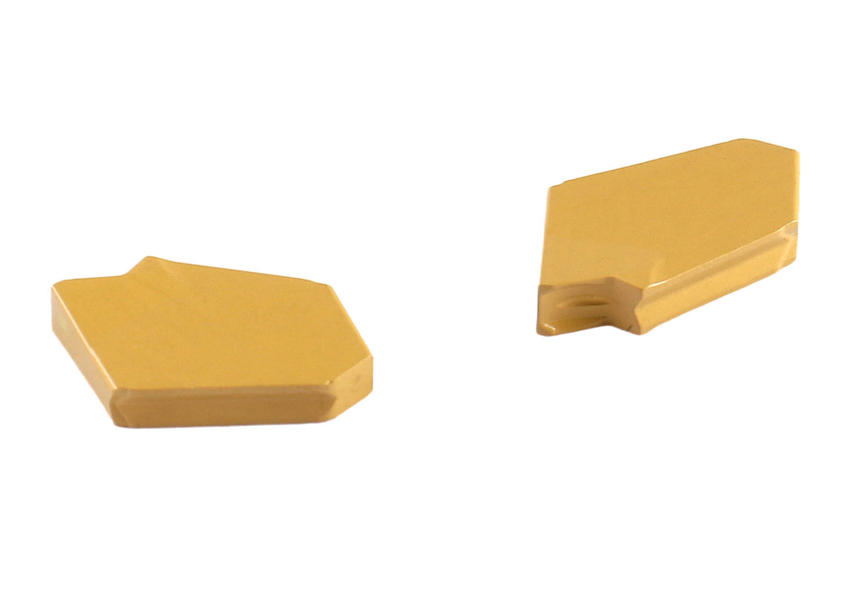 Self-Lock Carbide Cut-off GTN Carbide Inserts, 0 Degree Angle, for Cutting Steel, Aluminum or Stainless Steel 10Pcs/Set