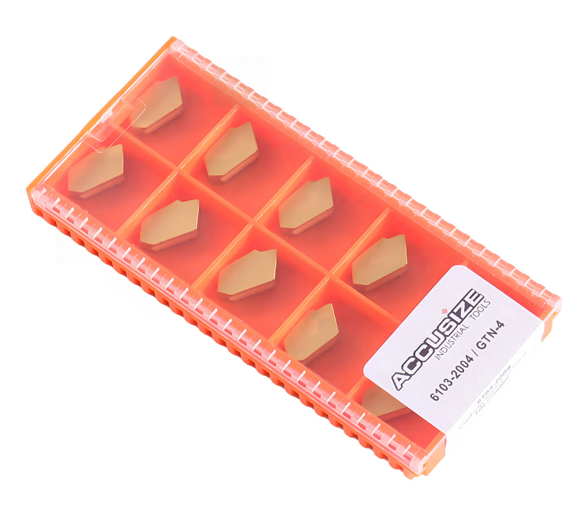 Self-Lock Carbide Cut-off GTN Carbide Inserts, 0 Degree Angle, for Cutting Steel, Aluminum or Stainless Steel 10Pcs/Set