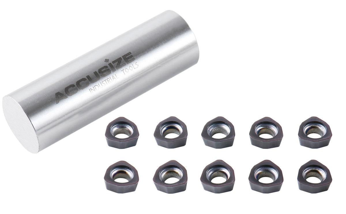 WPGT Carbide Inserts, TiALN Coated, for 0028-serial High Feed Face Mill & End Mills, 10pcs/package