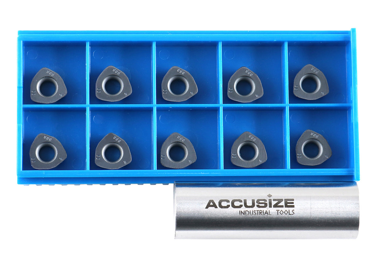 WPGT Carbide Inserts, TiALN Coated, for 0028-serial High Feed Face Mill & End Mills, 10pcs/package