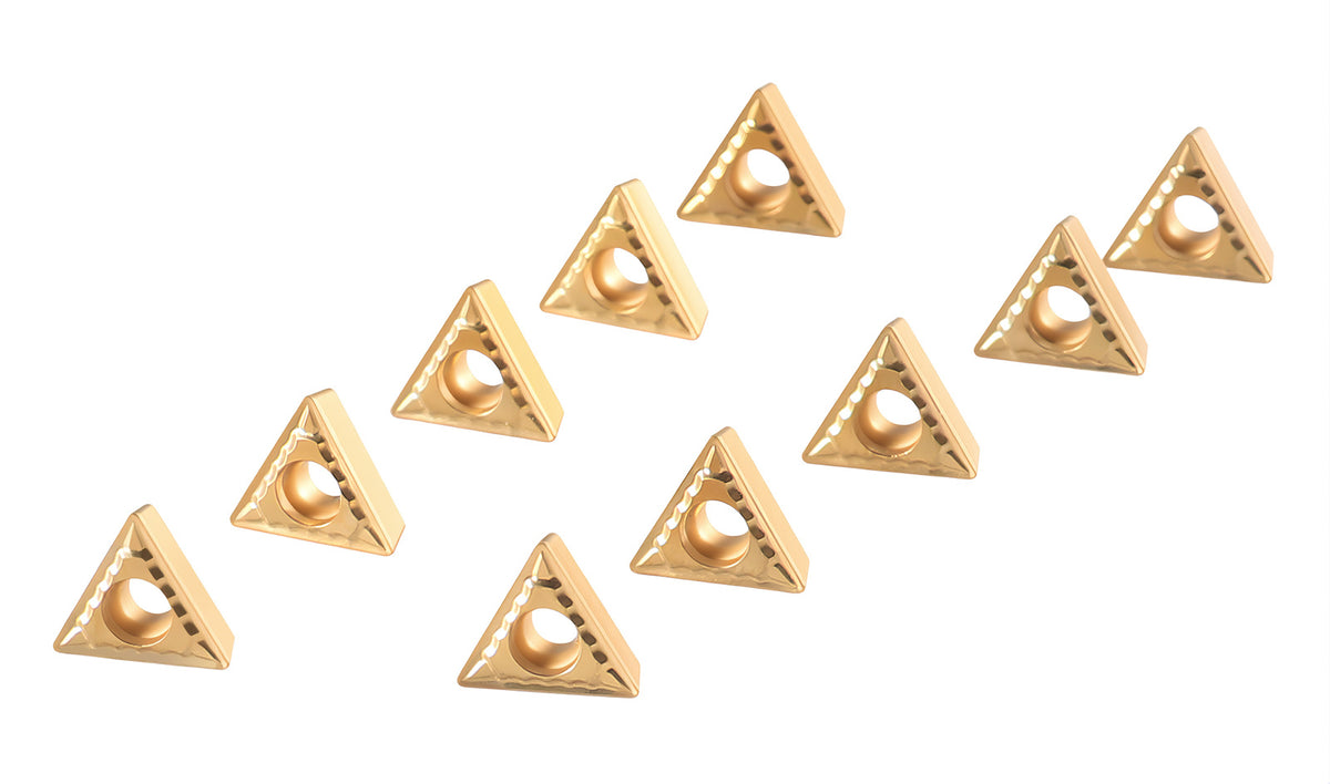 Carbide Inserts, TCMT, TiN / CVD Coated, 10 PCS/SET