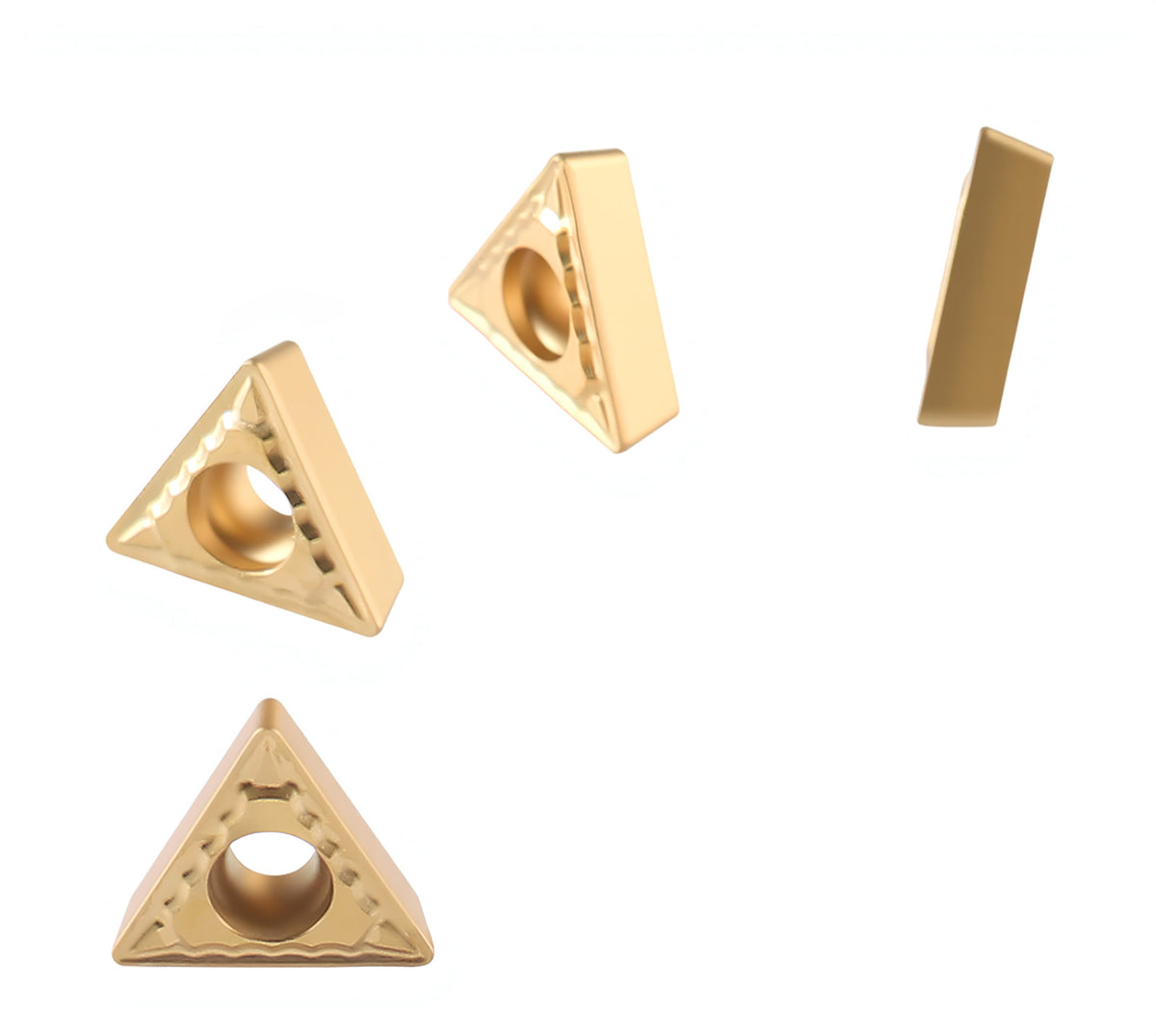 Carbide Inserts, TCMT, TiN / CVD Coated, 10 PCS/SET