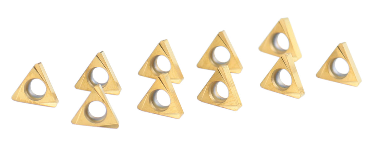 Carbide Inserts, TCMT, TiN / CVD Coated, 10 PCS/SET