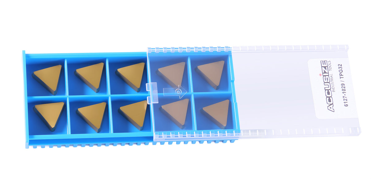 TPG, TiN Coated Carbide Inserts, 10 Pcs/Set