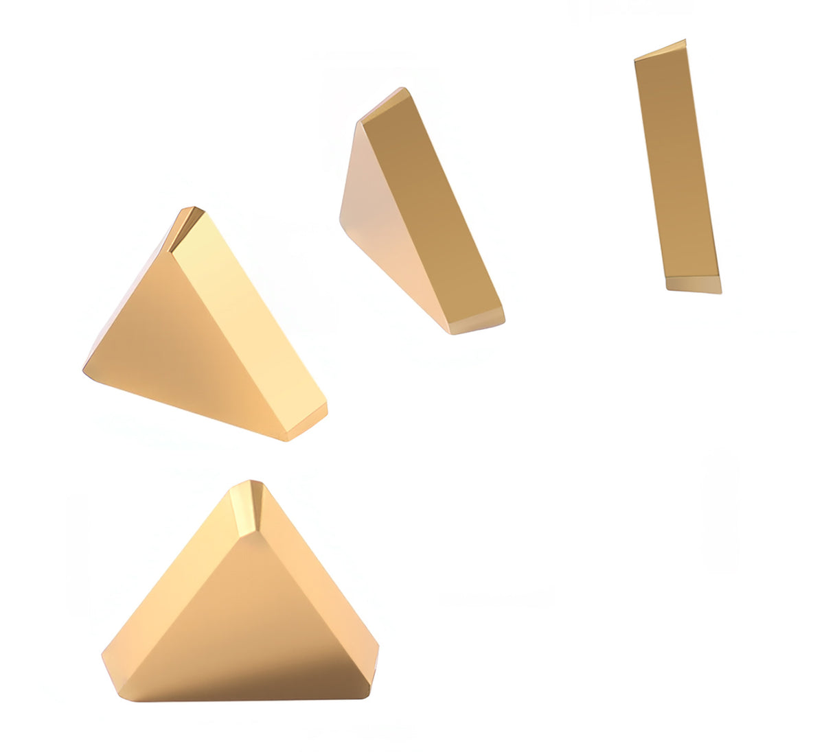 TPG, TiN Coated Carbide Inserts, 10 Pcs/Set