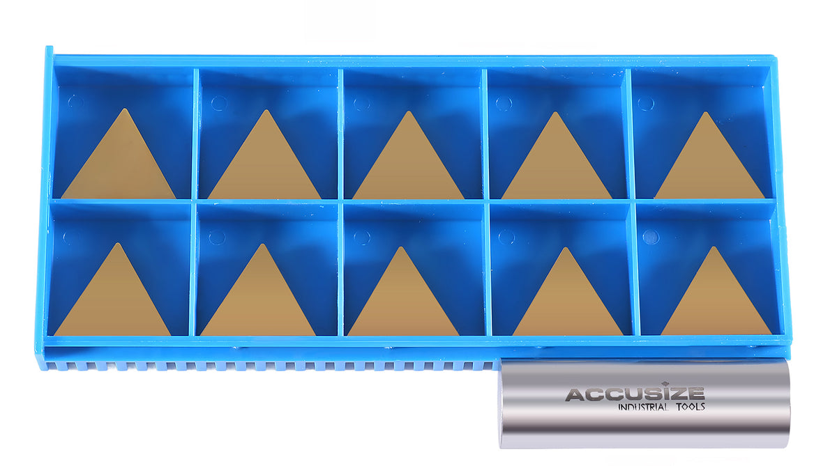 TPG, TiN Coated Carbide Inserts, 10 Pcs/Set
