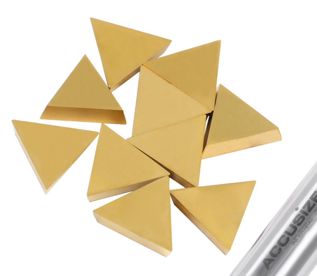 TPG, TiN Coated Carbide Inserts, 10 Pcs/Set
