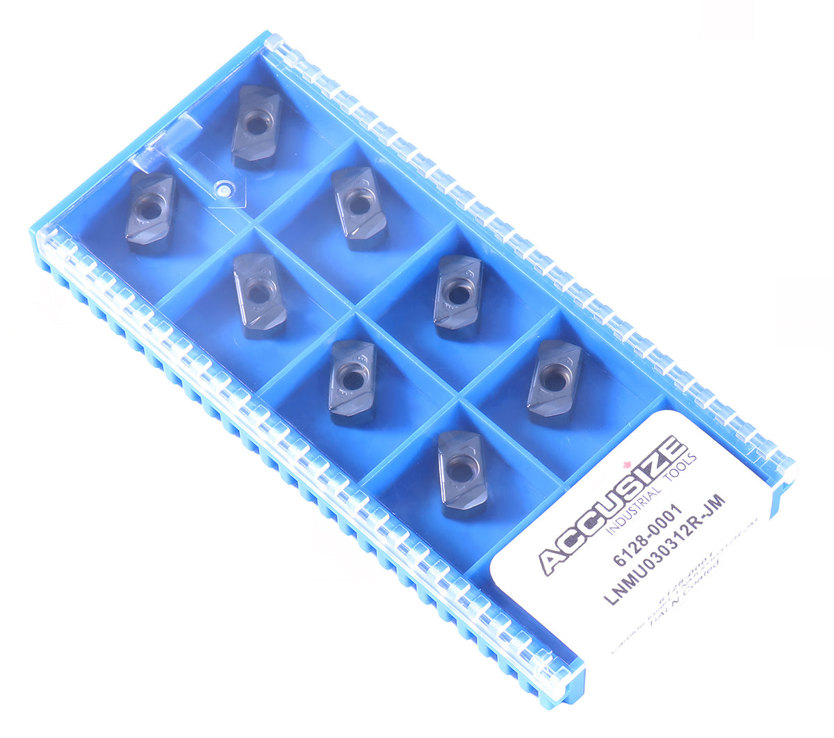 Carbide Inserts, TiALN Coated, LNMU, for Machining Steel and Stainless Steel, 10 Pcs/Box, 6128-0001x10