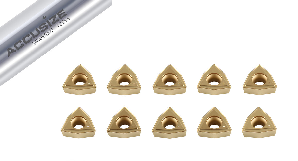 WCMT Inserts, carbure, revêtement étN, 10 pièces/Set