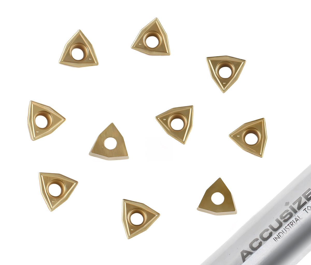 WCMT Inserts, carbure, revêtement étN, 10 pièces/Set