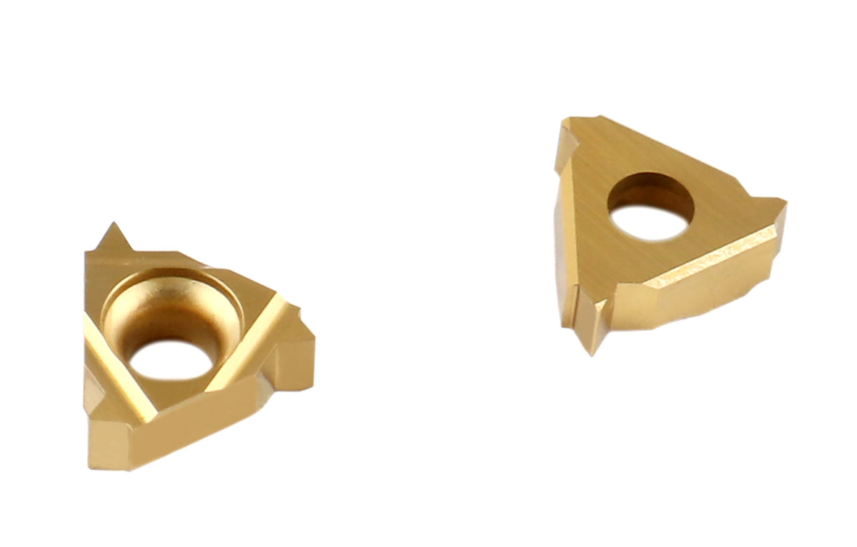 AG60, A60, Carbide Threading Inserts, TiN Coated, 10 Pcs/Box