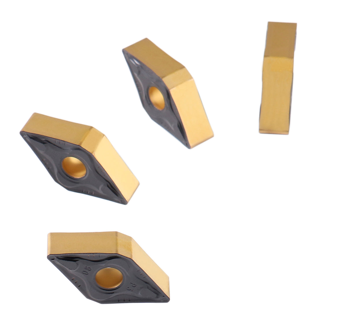 DNMG332, 432 & 442 Carbide Inserts, CVD Coated, Black/Yellow, 10 ps/box
