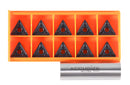 TNMG Carbide Inserts, CVD Coated, Black/Yellow, 10 ps/box