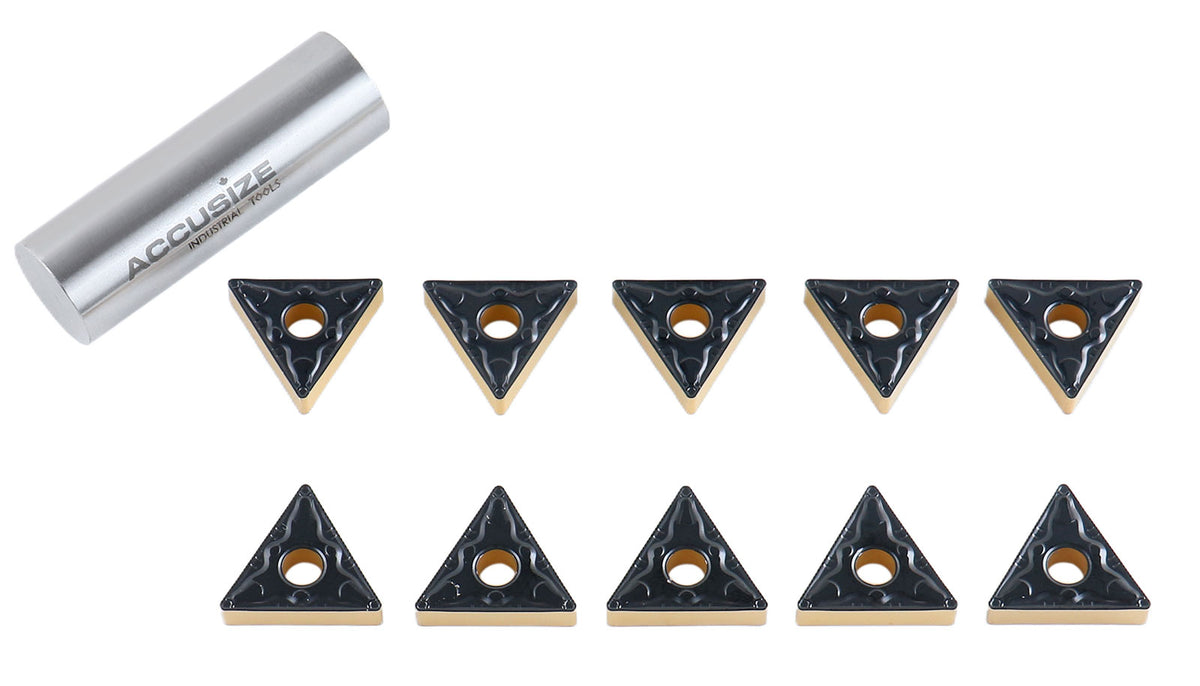 6222-1036 Tools Carbide Inserts, TNMG432 CVD Coating, Pack of 10