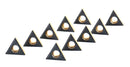 TCMT32.51 Cvd Coated Carbide Inserts, Black and Yellow, 10 Pcs/Box, 6224-1034