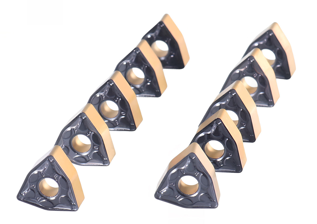 Carbide inserts, CVD Coating, WNMG, Black/Yellow, 10 ps/box