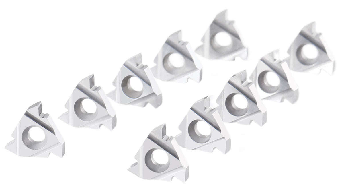AG60, A60, Inserts de filetage en carbure, revêtus de Tin, 10 Pcs/boîte