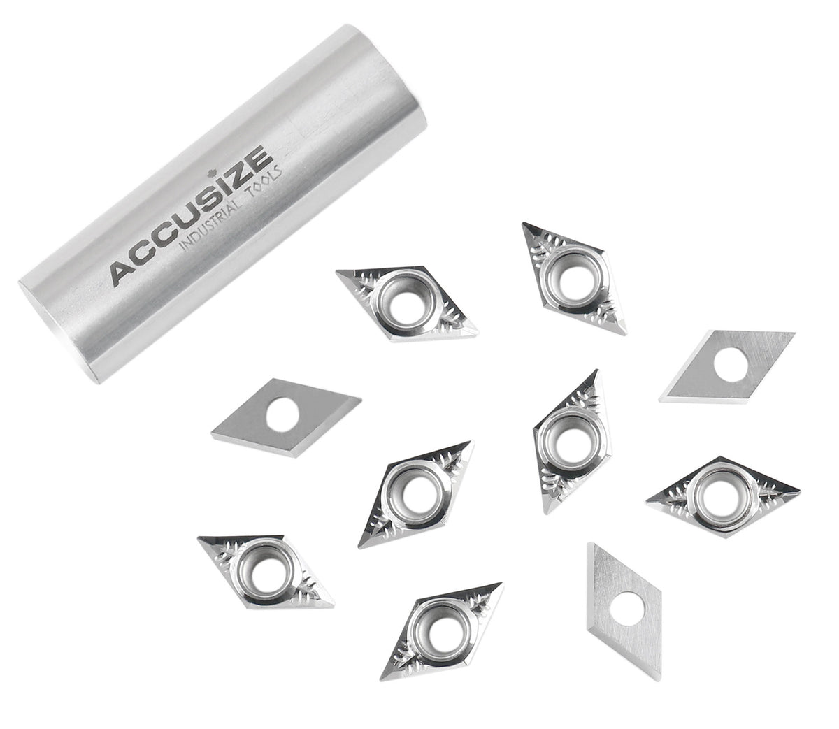 DCGT Carbide Inserts uncoated, cutting Aluminum, 10 Pcs/Box