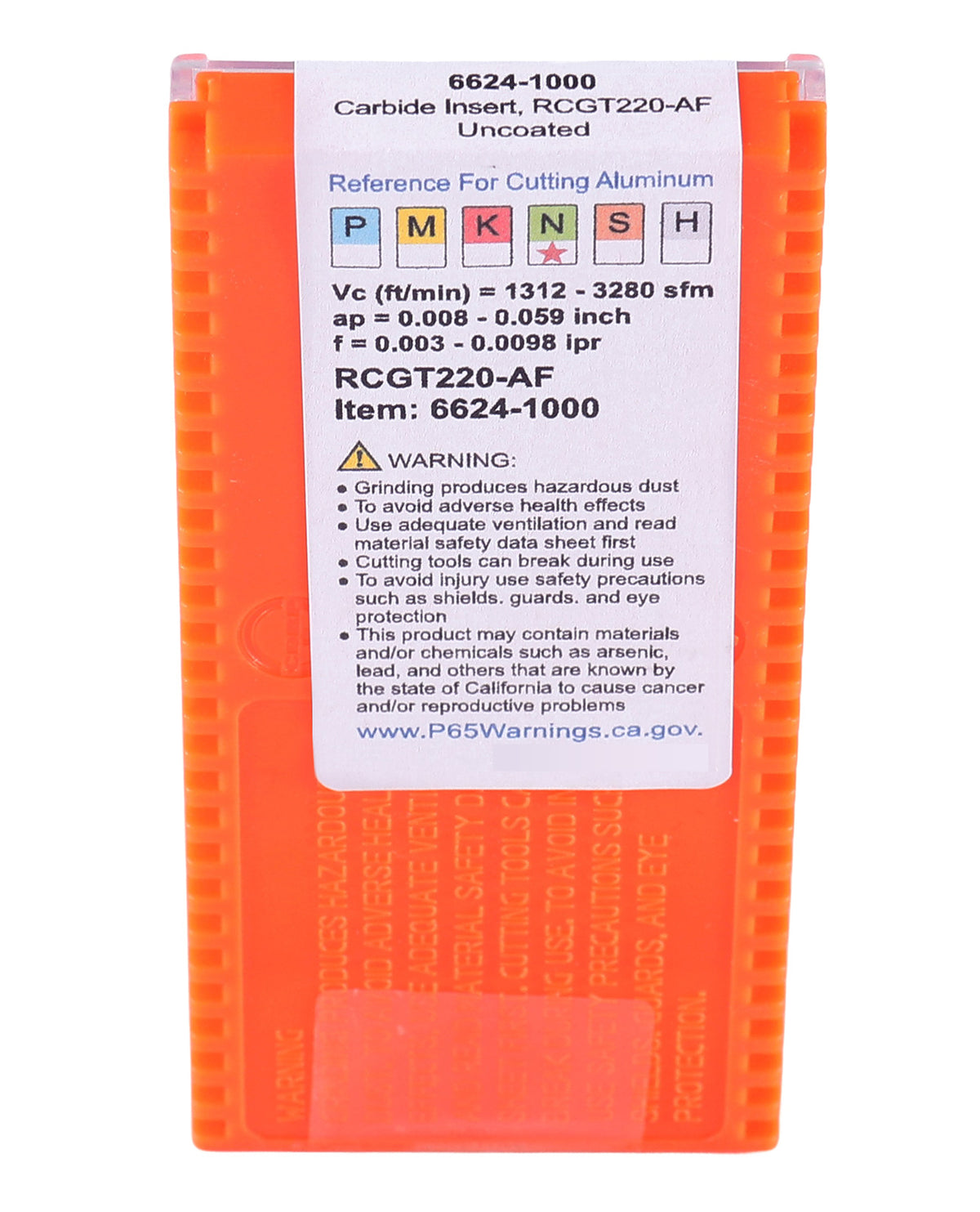 RCMT Inserts, carbure, revêtu de Tin, 10 pc/boîte