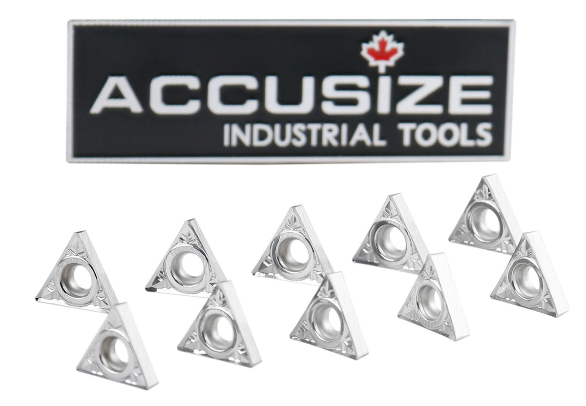 Inserts en carbure, TCMT, revêtu de Tin, 10 PCS/SET