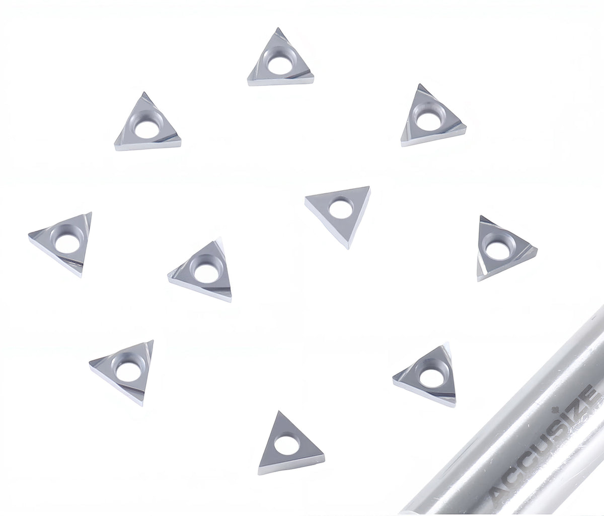 Inserts en carbure, TCMT, revêtu de Tin, 10 PCS/SET