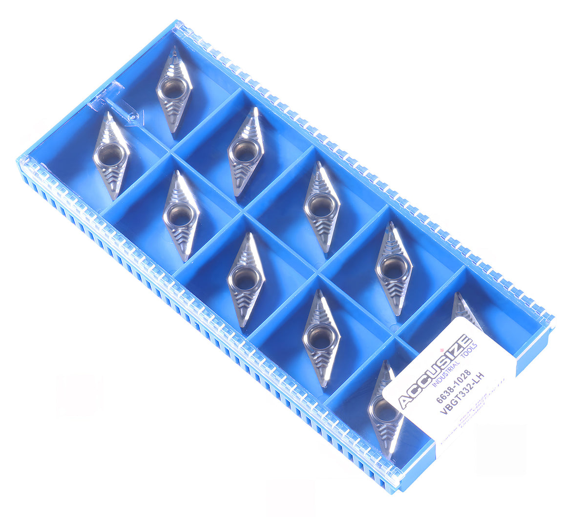 VBGT Carbide Inserts, for Cutting Aluminum, 10 Pcs/Set