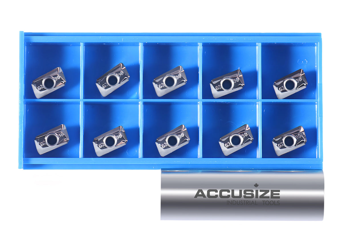 APKT LH Carbide Insert for Cutting Aluminum, K10, 10pcs/set