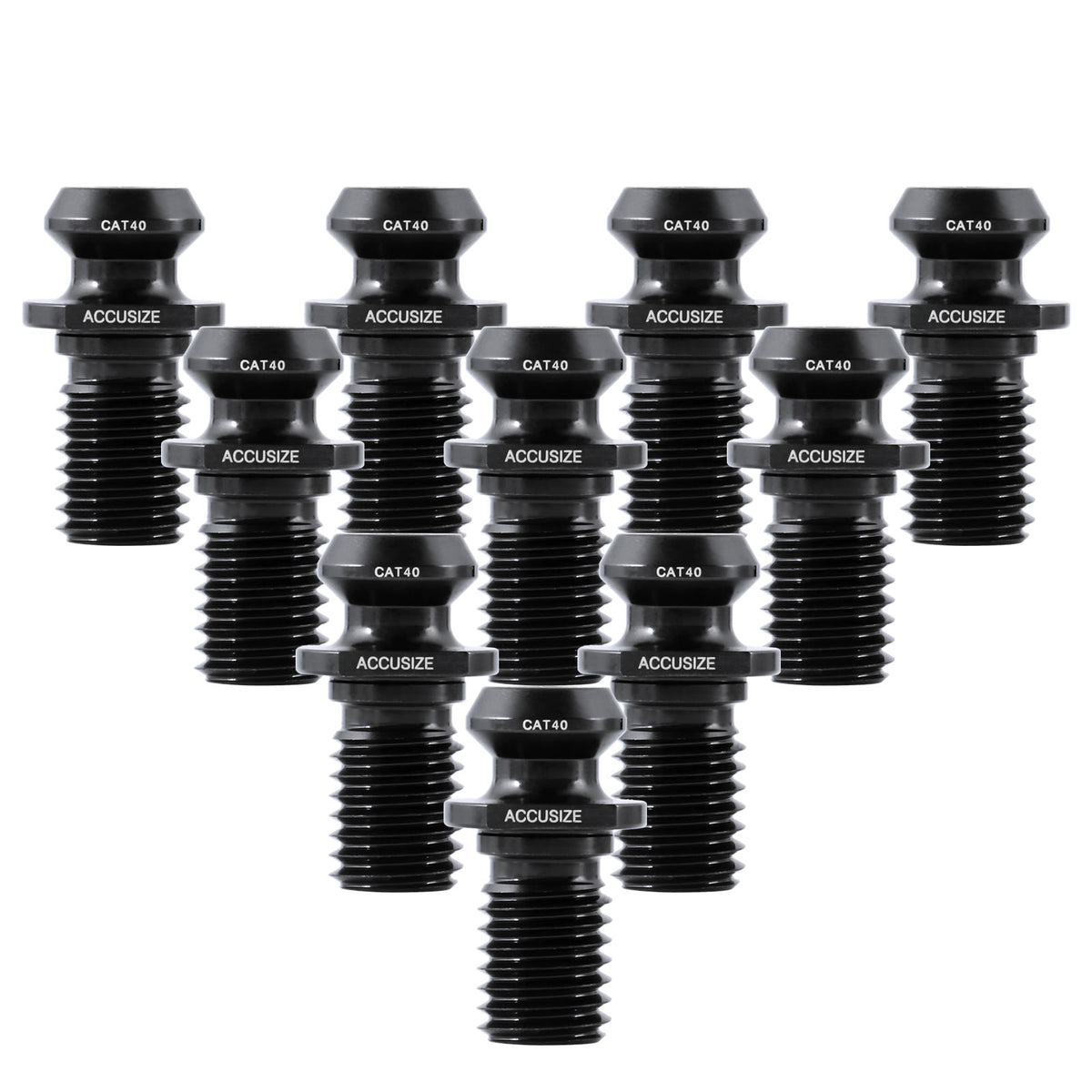 10 Pcs Cat40 Pull Stud Retention Knob Fadal, Mazak, Hurco, Okama with Coolant Hole, 6780-0041x10