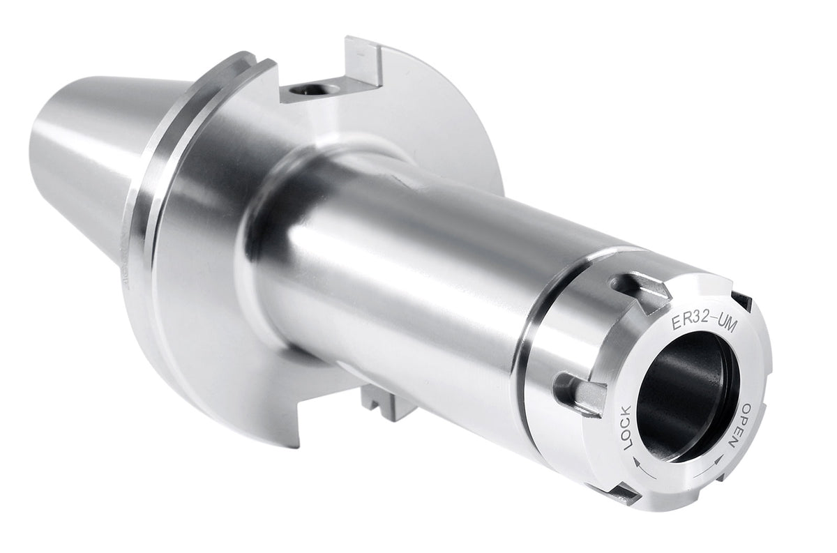 Cat50 to Er32 6'' Projection Length V-Flange Collet Chuck, 6782-1651