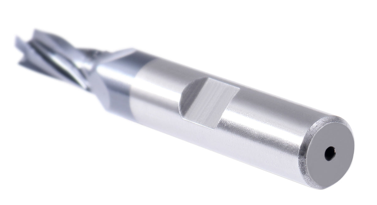 1/4 by 3/8 by 5/8 by 2-7/16'' M42 8% Cobalt Tialn Finishing End Mill, C.N.C, Center Cutting, 6800-4021