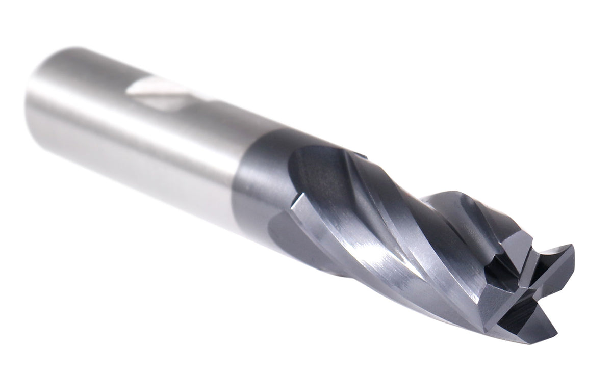 1/2 by 1/2 by 1-1/4 by 3-1/4'' M42 8% Cobalt Tialn Finishing End Mill, C.N.C., Center Cutting, 6800-4051