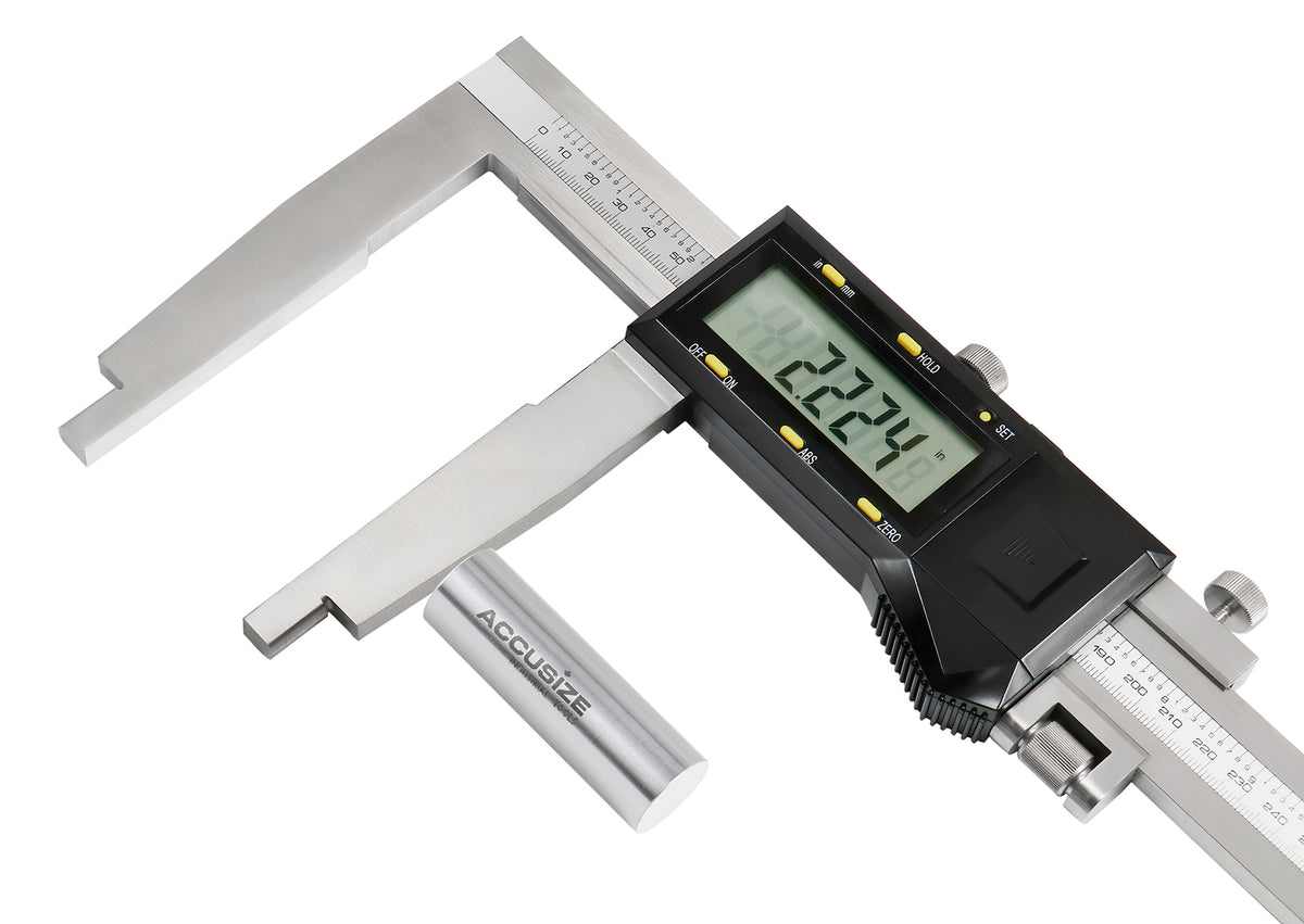 0-40''/0-1000mm by 0.0005'' Heavy Duty Digital Caliper with Fine Adjustment, Ab11-1610