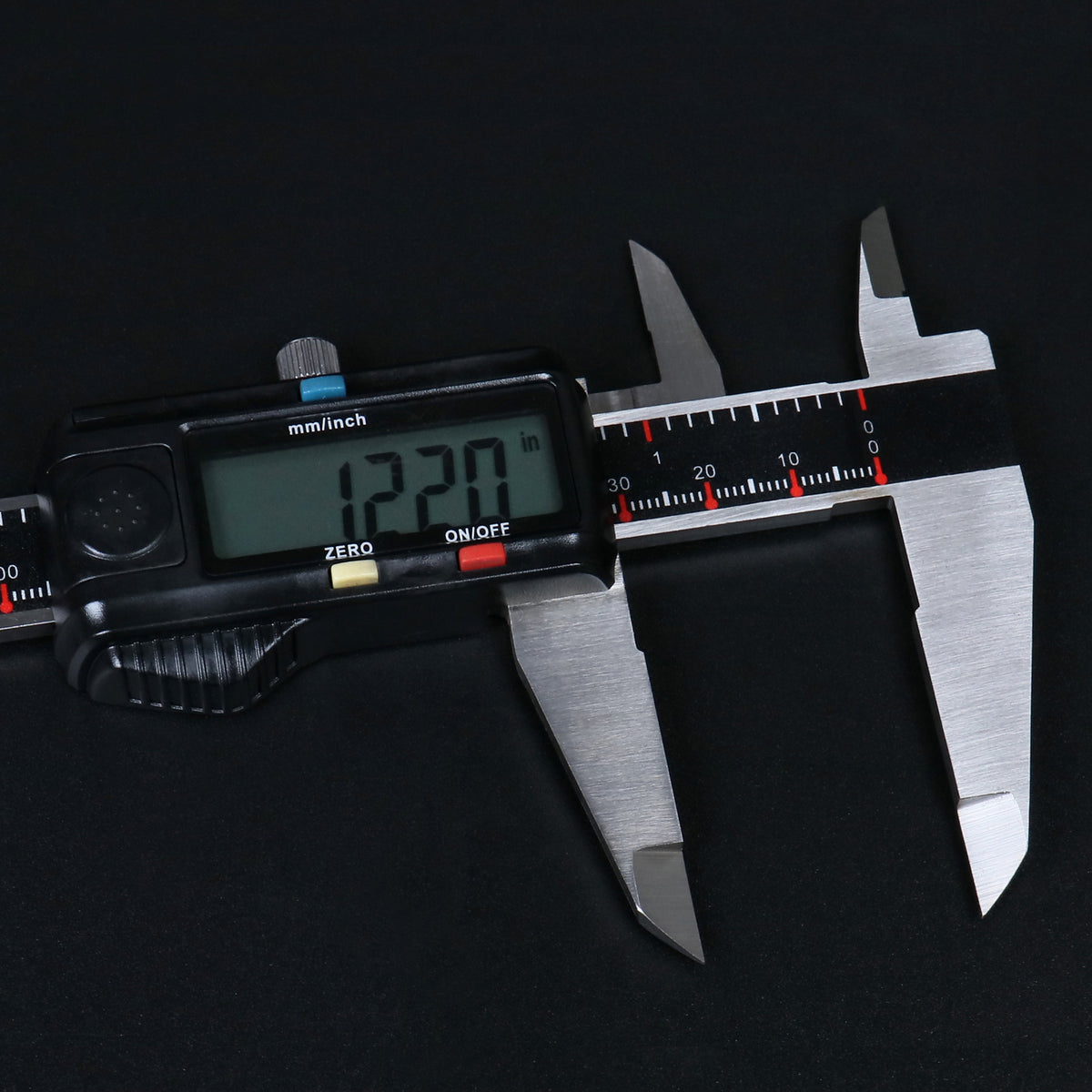 0-8'' / 0-200 mm Elctronic Digital Caliper with Extra Large Screen, Left-Hand, 0.0005''/0.01 mm Resolution, Ab11-L108