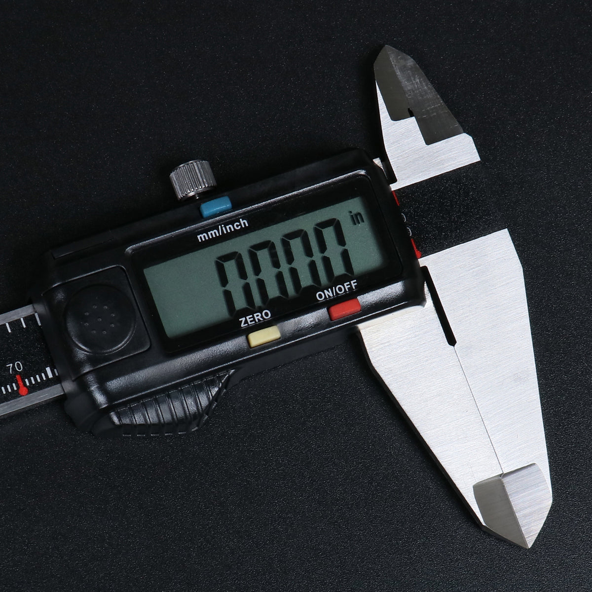 0-8'' / 0-200 mm Elctronic Digital Caliper with Extra Large Screen, Left-Hand, 0.0005''/0.01 mm Resolution, Ab11-L108