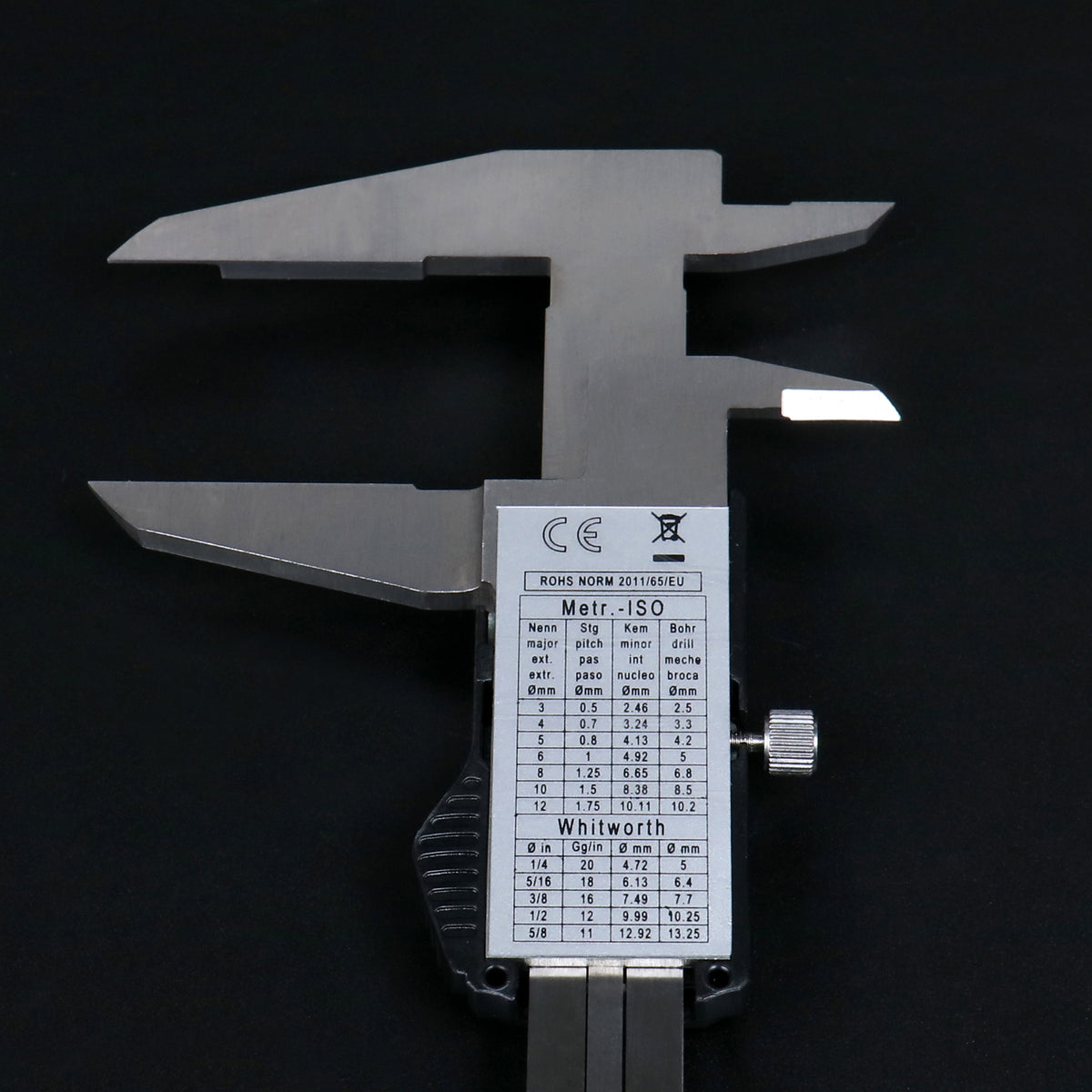0-8'' / 0-200 mm Elctronic Digital Caliper with Extra Large Screen, Left-Hand, 0.0005''/0.01 mm Resolution, Ab11-L108