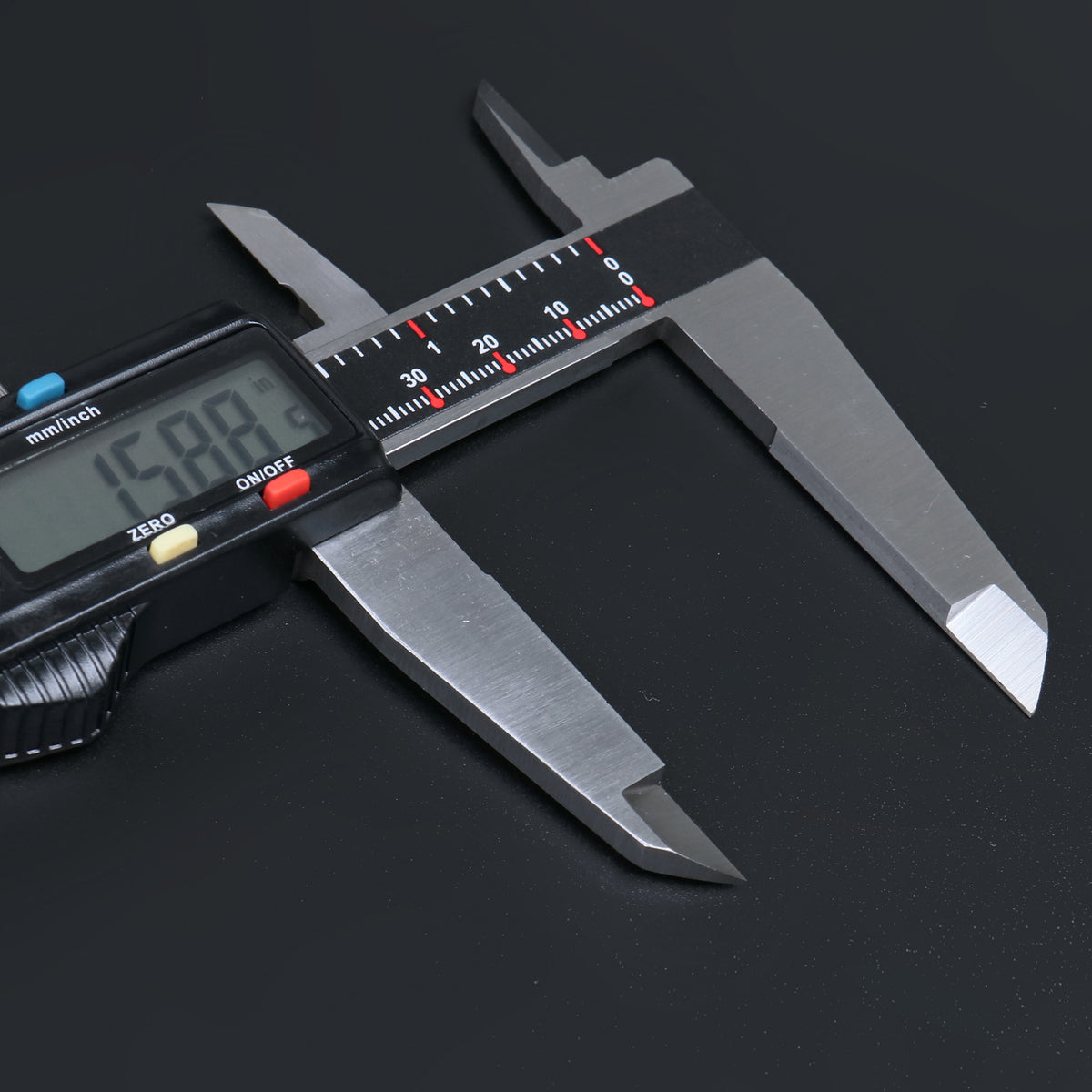 0-12'' / 0-300 mm Elctronic Digital Caliper with Extra Large Screen, Left-Hand, 0.0005''/0.01 mm Resolution, Ab11-L112
