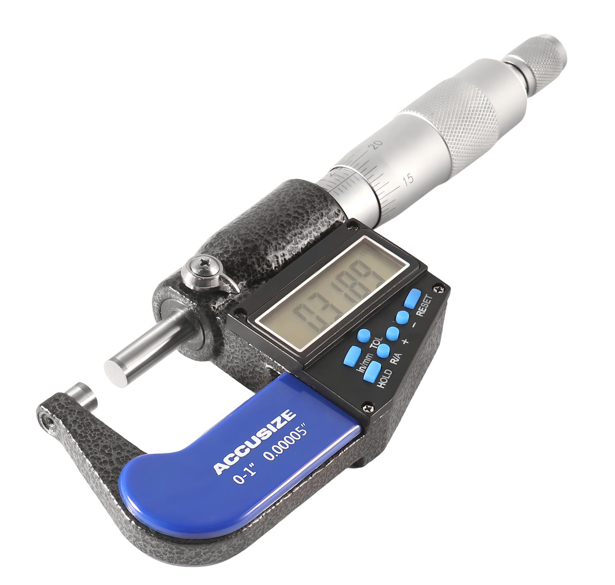Electronic Digital Micrometers, 7 Keys, 0-1", 1-2", 2-3", 3-4", 4-5", & 5-6", inch, imperial