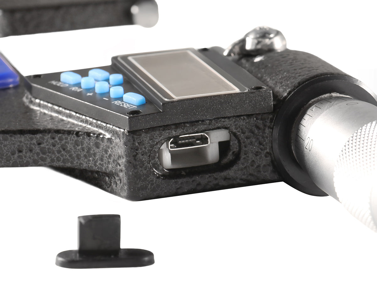2-3''/50-75 mm by 0.00005''/0.001 mm 7-Key Electronic Digital Micrometer, Water Proof, Ac21-3022
