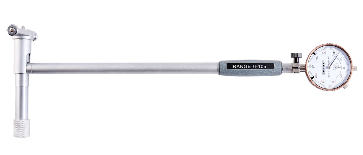 6-10'' by 0.0005'' Dial Bore Gauge Set, 6'' Stem Length, Ee20-5010