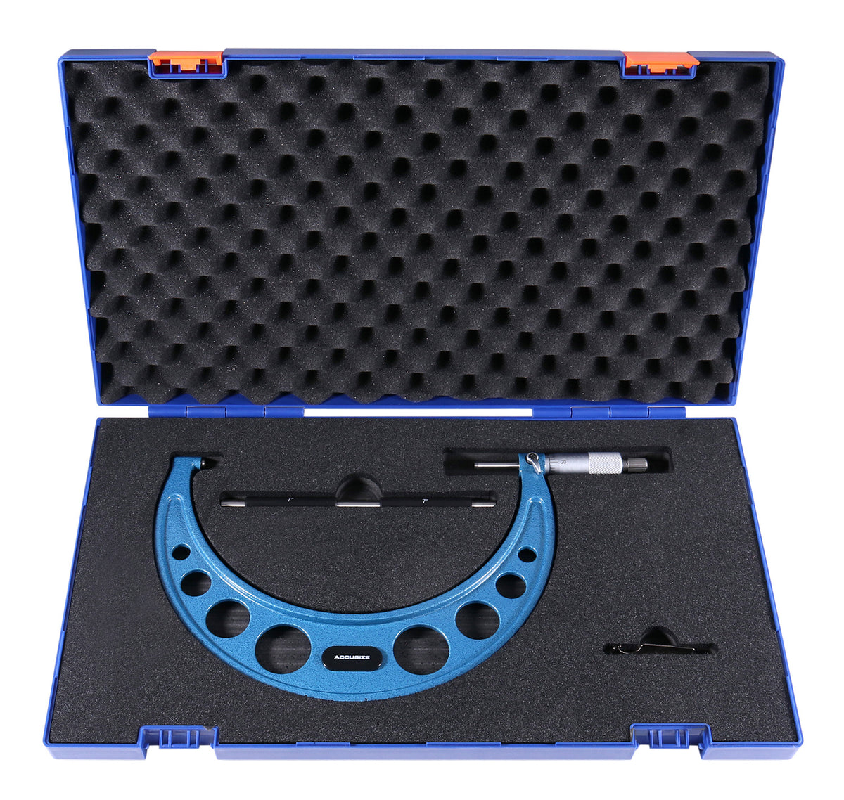 7-8'' Ultra-Precision Carbide Tipped M-Type Outside Micrometer, Resolution 0.0001'', Eg00-0008